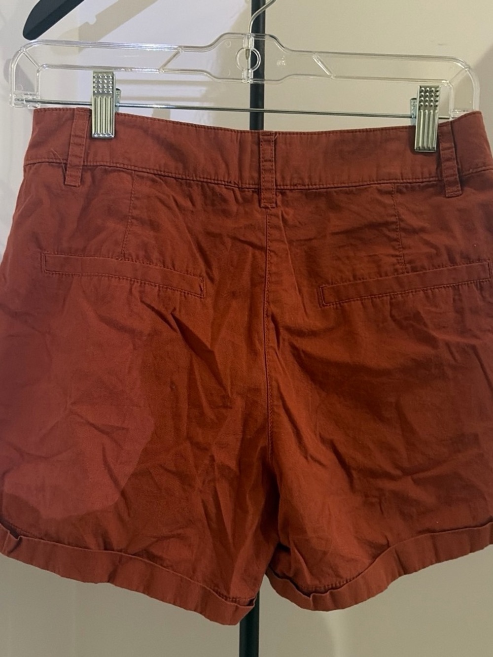 Forever 21 High-Waist Rust Red Shorts - Picture 2 of 3